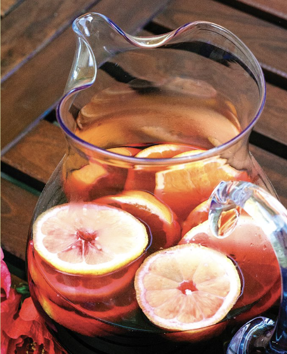 A picture of Agua de Jamaica.